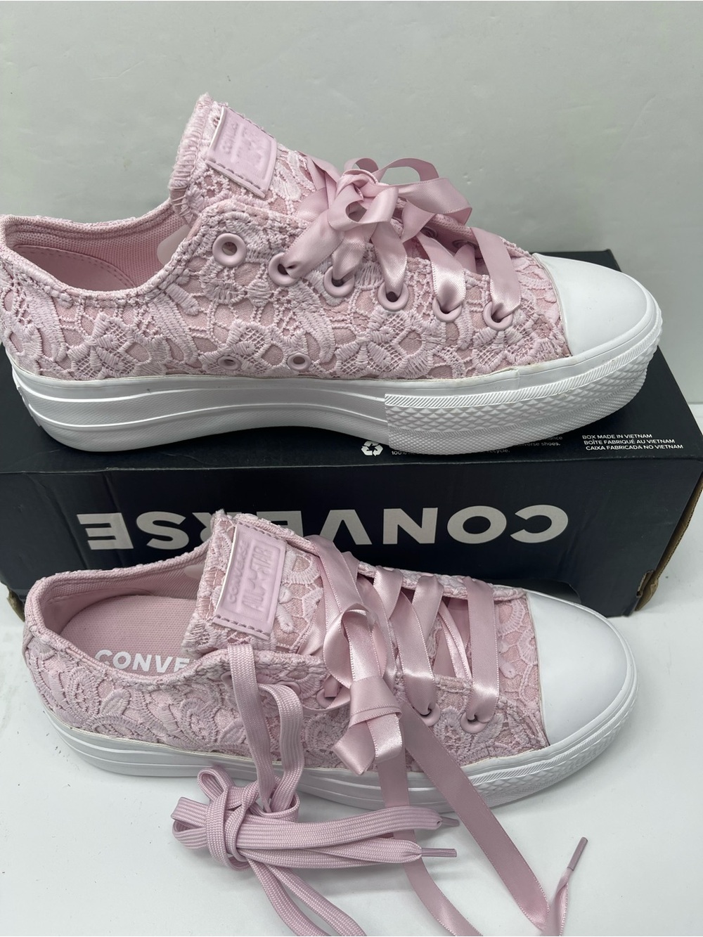 Converse A15006C CTAS LIFT OX
SUMMIT PINK/SUMMIT PINK/WHITE Platform Sneakers - Picture 5 of 16